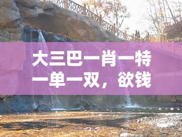 大三巴一肖一特一单一双，欲钱买一把刀（猪鼠）），跟澳门一码一特一中下期预测和拒绝虚假的诱惑-精选解析、专家解读解释与落实
